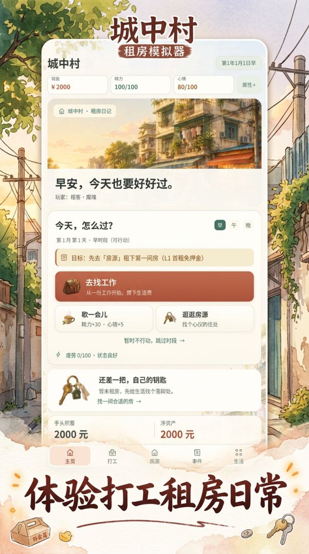 城中村租房模拟器游戏截图