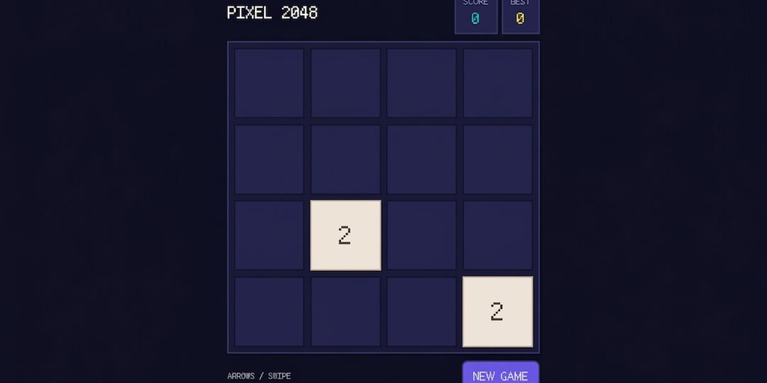 像素2048游戏截图