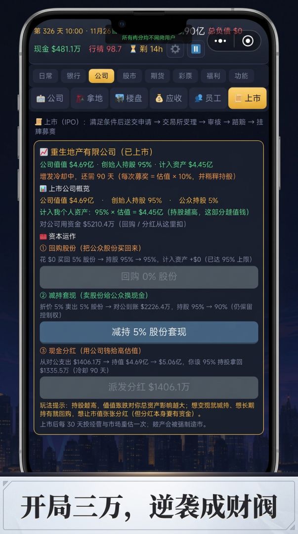 重生华尔街之地产传奇游戏截图