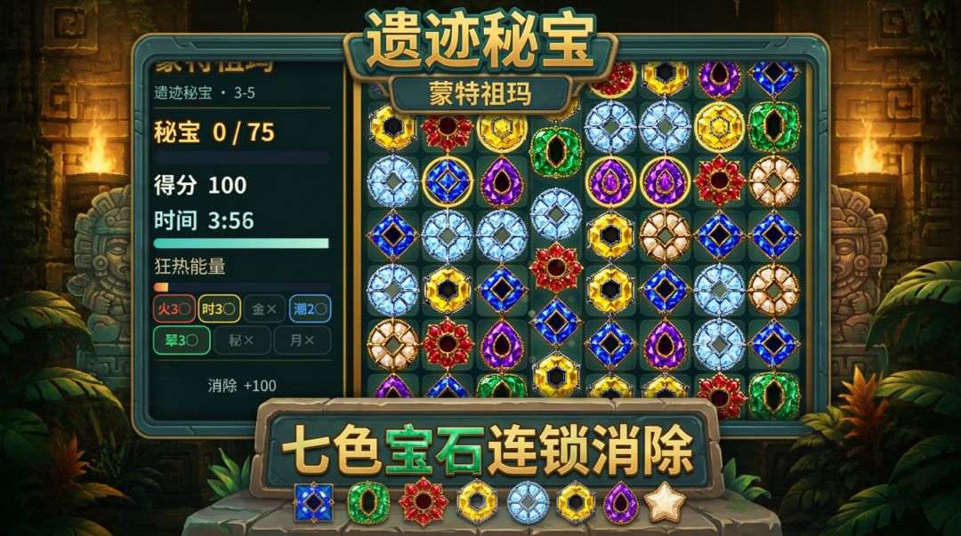 蒙特祖玛的遗迹秘宝游戏截图