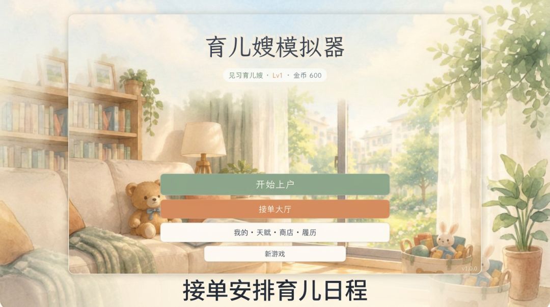 育儿嫂模拟器游戏截图