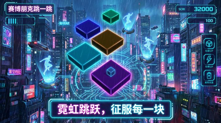 赛博朋克跳一跳截图