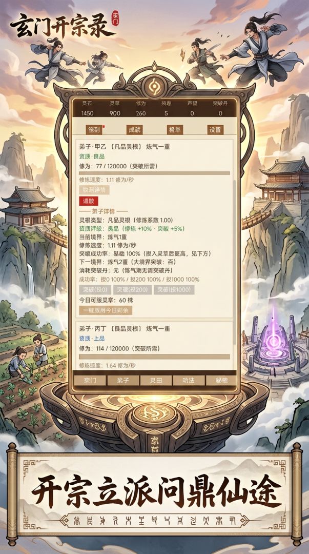 玄门开宗录游戏截图
