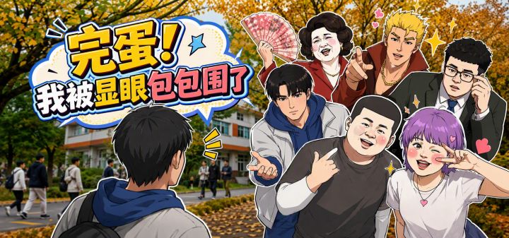 完蛋！我被显眼包包围了 封面