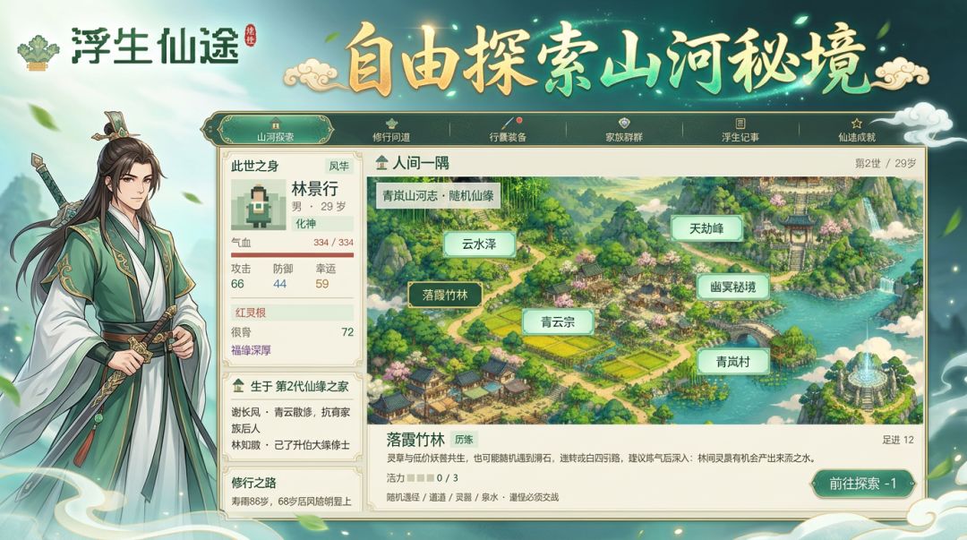 浮生仙途游戏截图