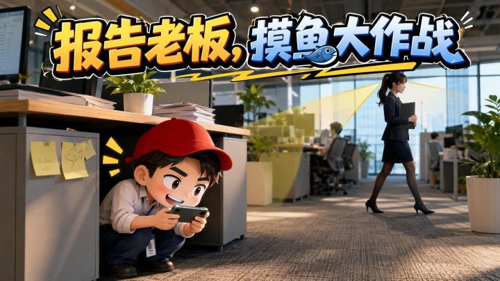 报告老板,摸鱼大作战游戏截图