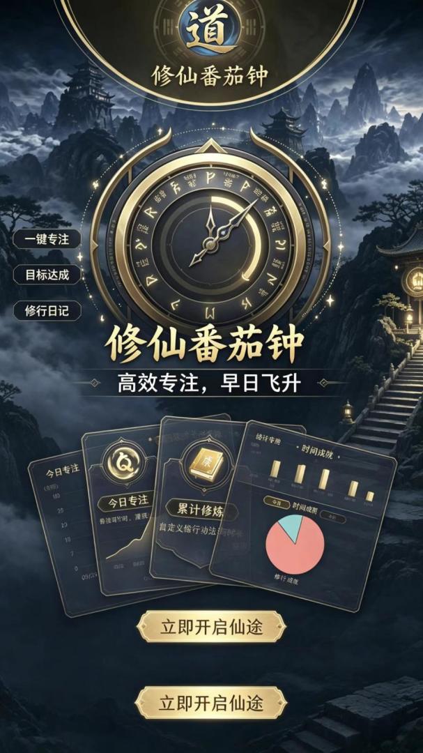 修仙番茄钟游戏截图