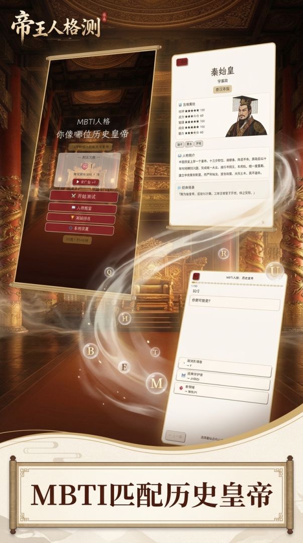 MBTI人格:你像哪位历史皇帝游戏截图