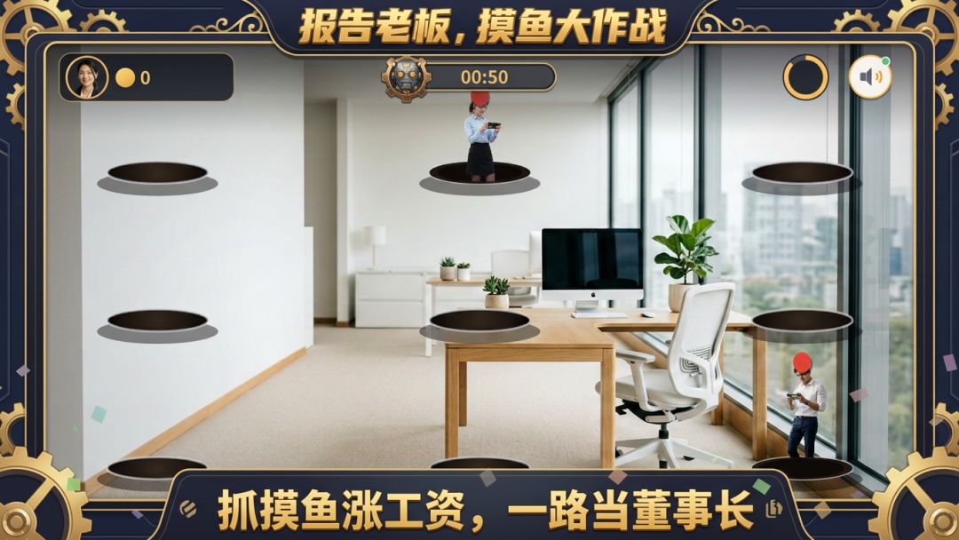 报告老板,摸鱼大作战游戏截图