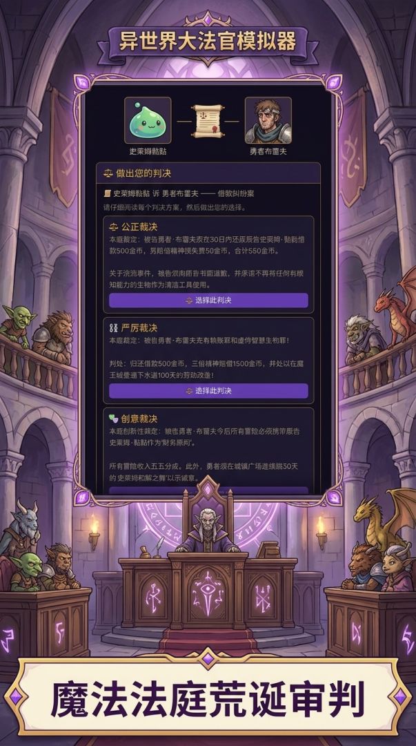 异世界大法官模拟器游戏截图