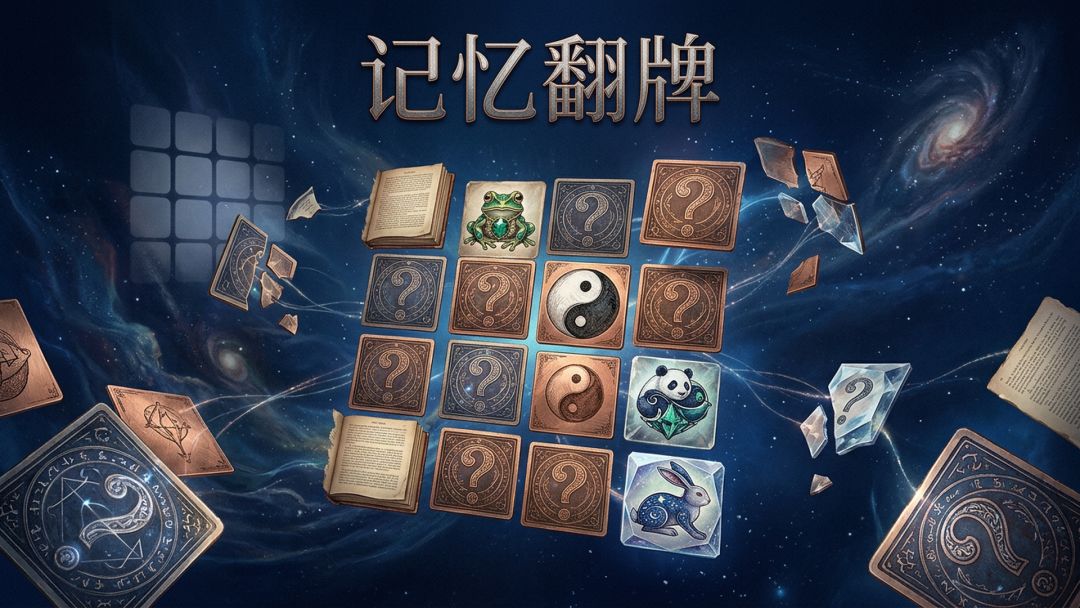 记忆翻牌游戏截图