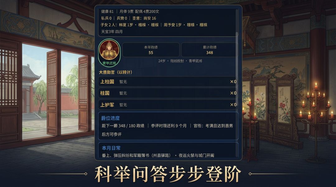 大唐仕途录游戏截图