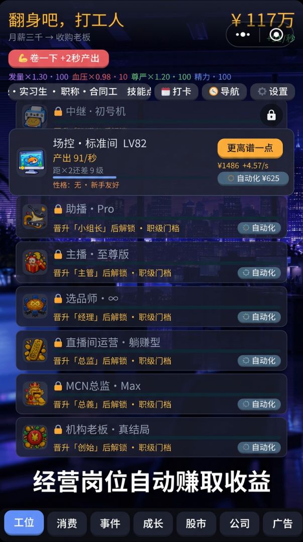 翻身吧，打工人游戏截图