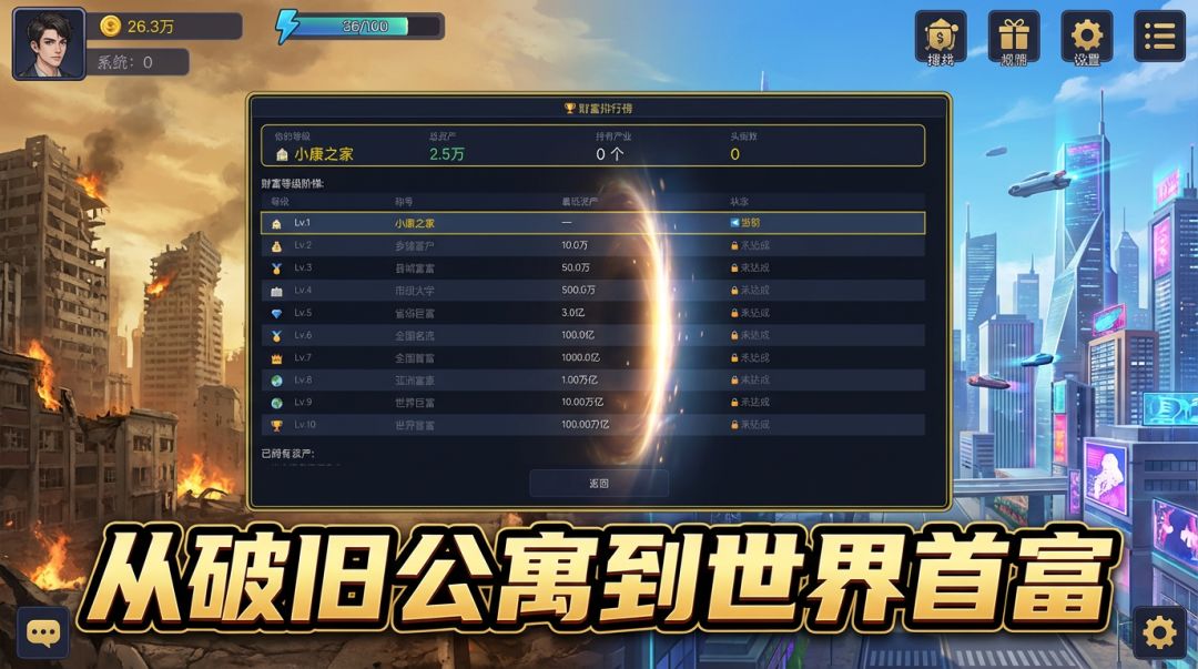 穿越乱世回现实成首富游戏截图