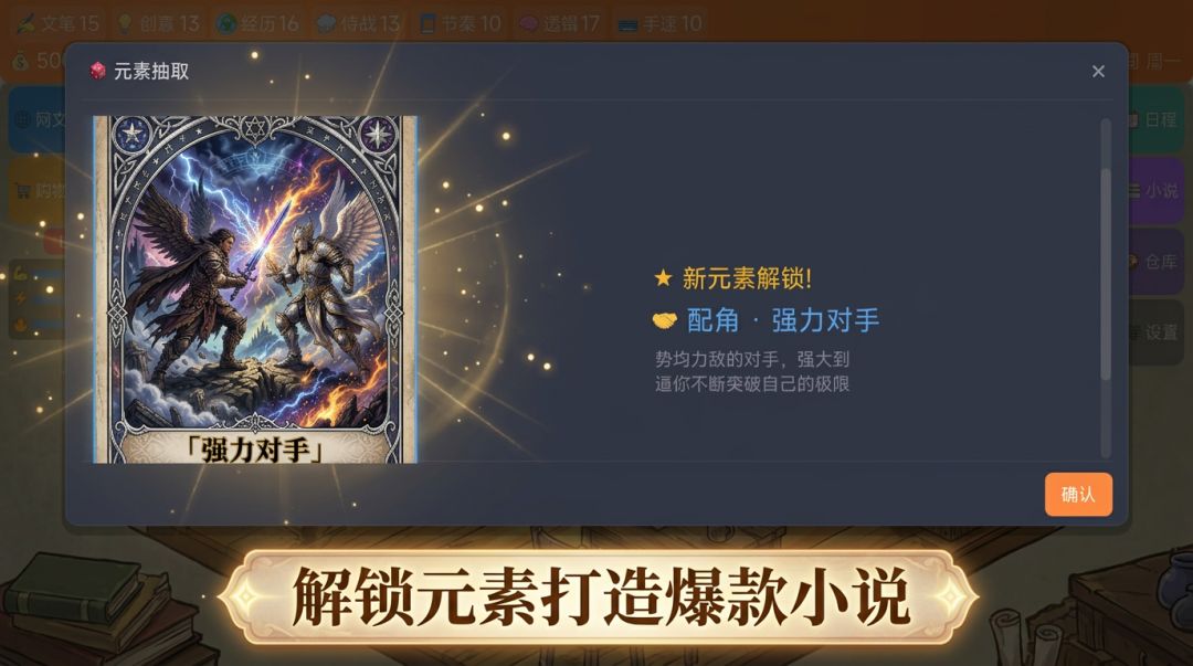 网文创作者游戏截图