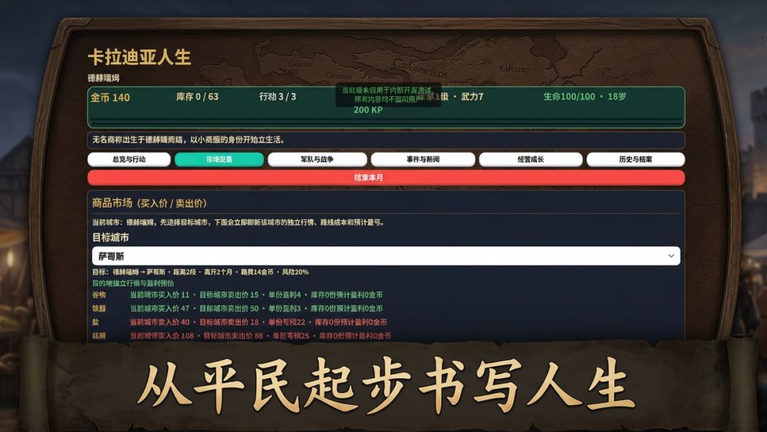 卡拉迪亚人生游戏截图
