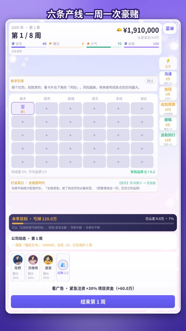 拐点互动:越亏越富模拟器游戏截图