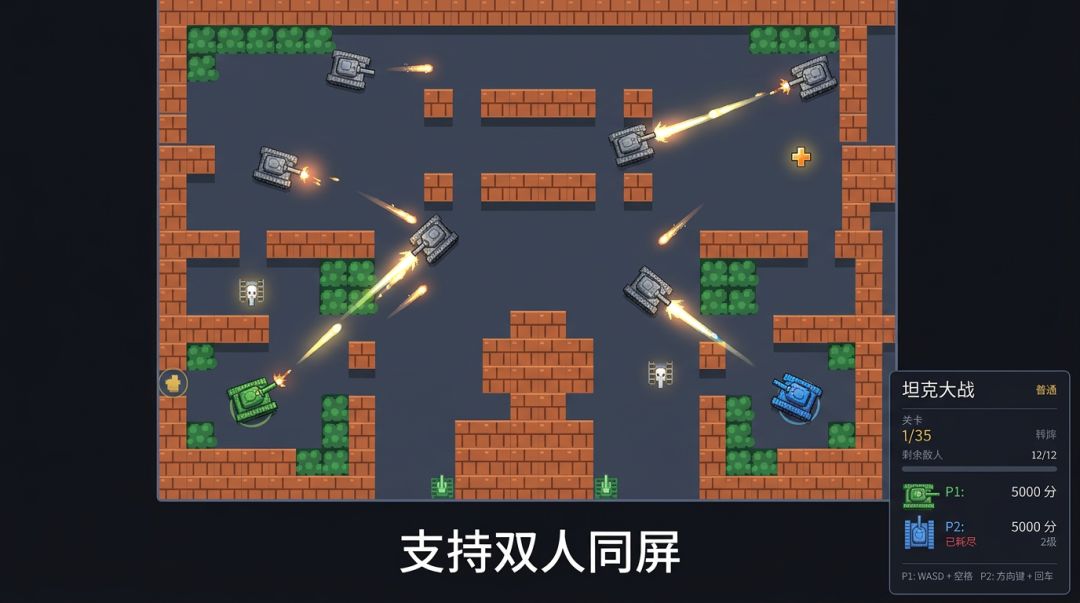 坦克守卫基地游戏截图