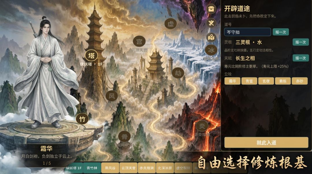 装备全靠打 开始修仙游戏截图
