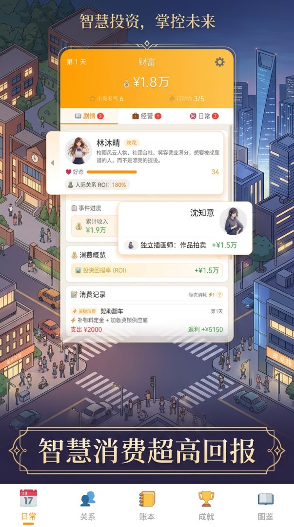 被女神嫌弃后,觉醒万亿返利系统游戏截图