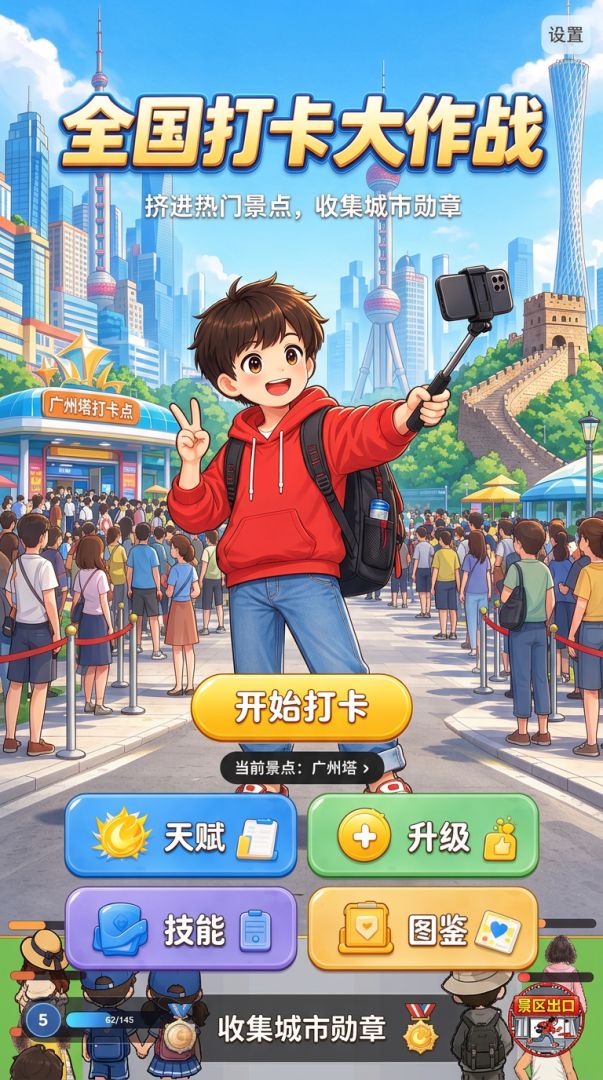 全国打卡大作战游戏截图