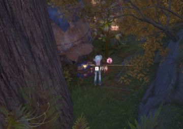 大树和小房子夹角处