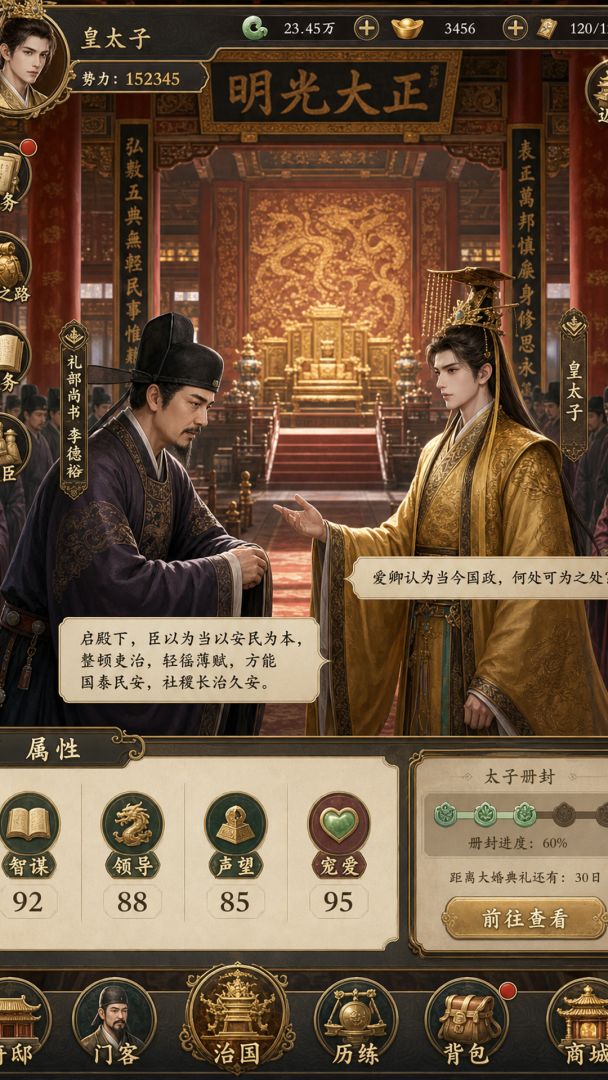 王朝太子养成游戏截图