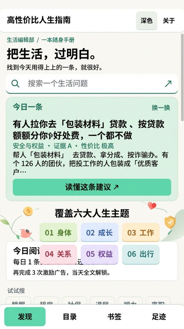 高性价比人生指南游戏截图