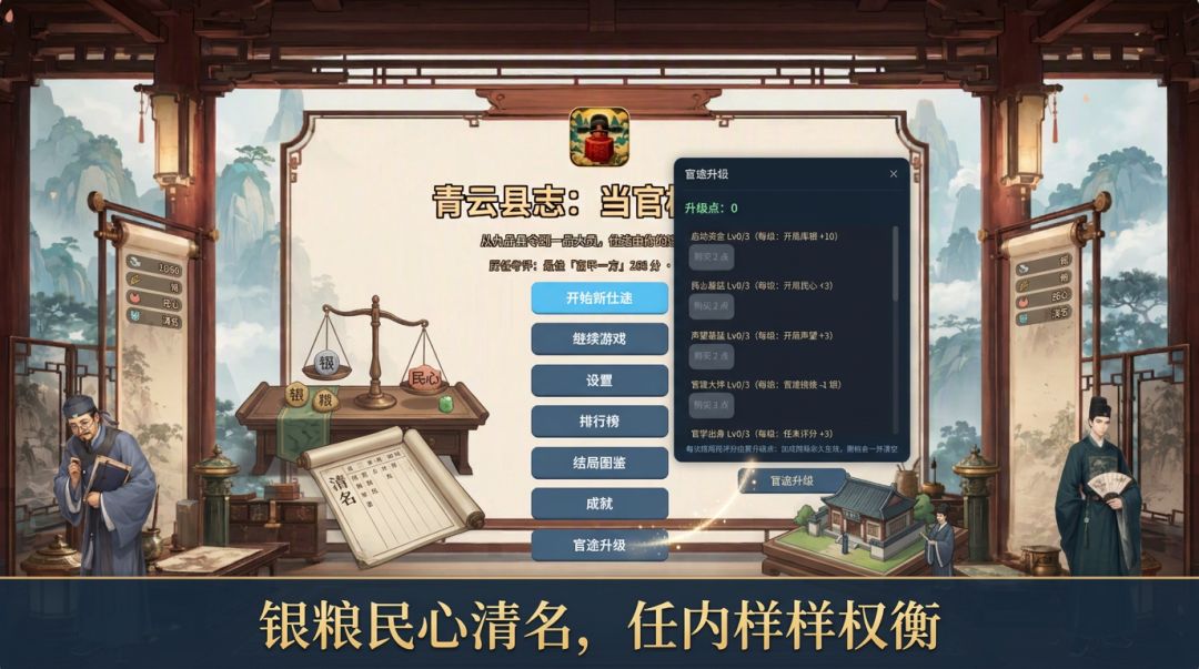 青云县志：当官模拟器游戏截图