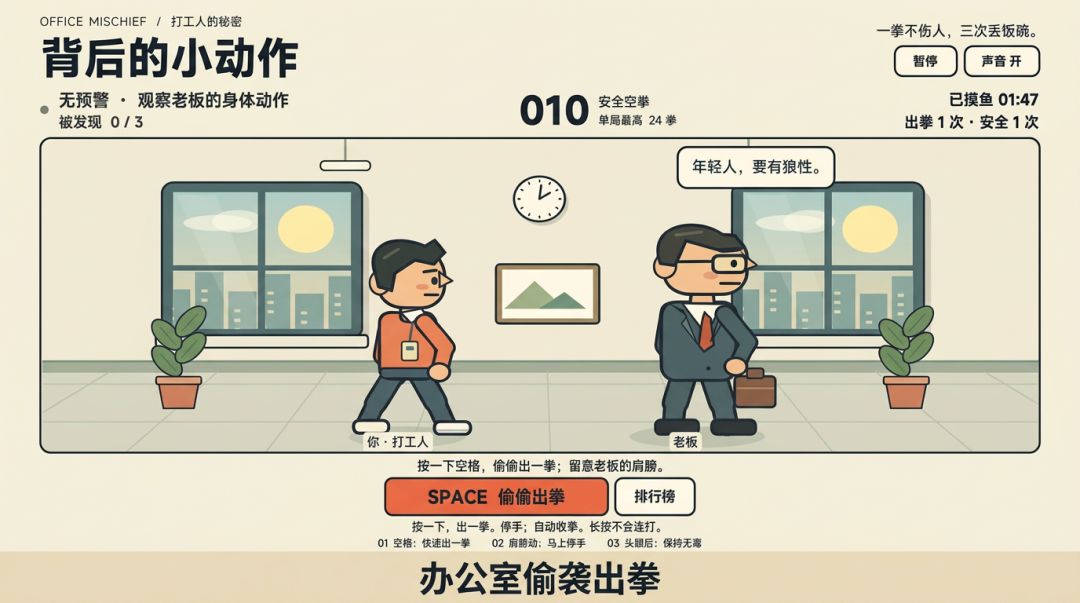 老板别回头·悄悄打老板游戏截图