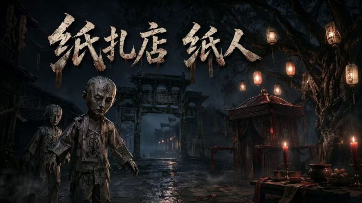 纸扎店纸人 封面