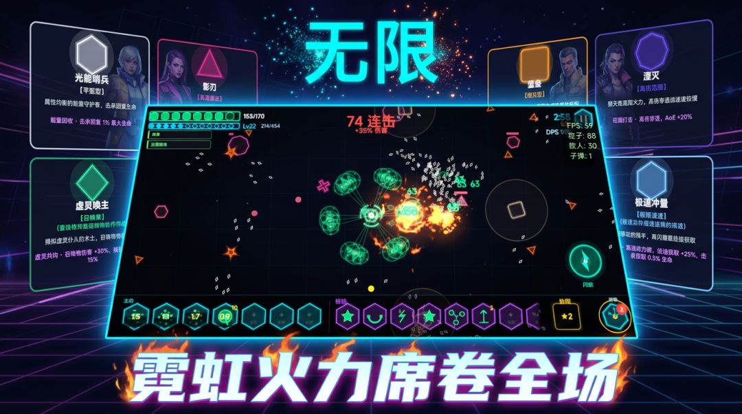 霓虹无尽战线游戏截图