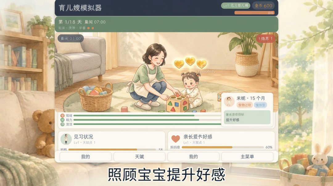育儿嫂模拟器游戏截图