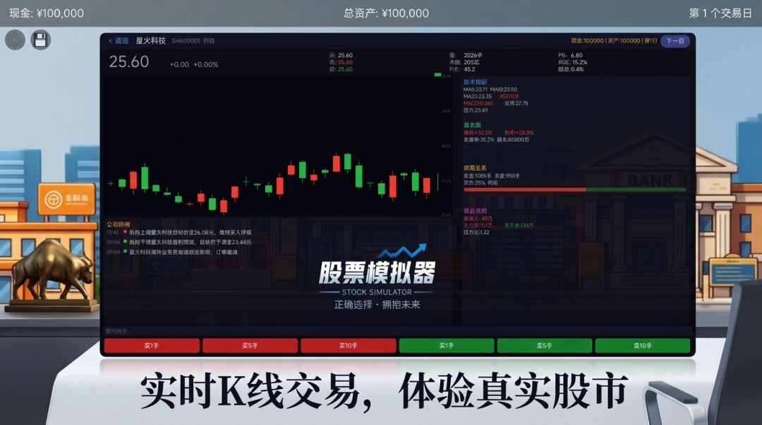 股票模拟器游戏截图