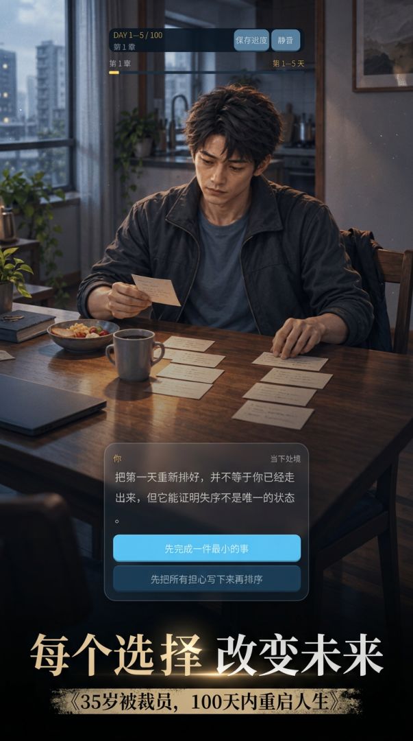 35岁被裁员，100天内重启人生游戏截图