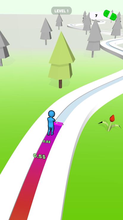 Paint Road 3D!游戏截图