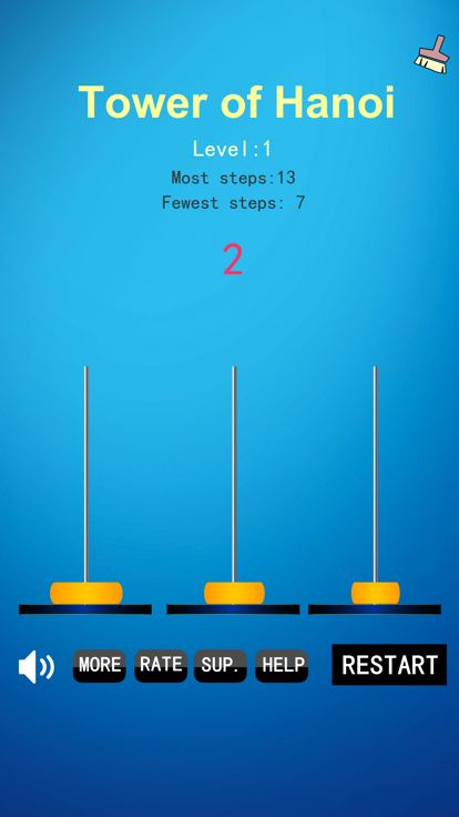 Tower of Hanoi Game Puzzle游戏截图