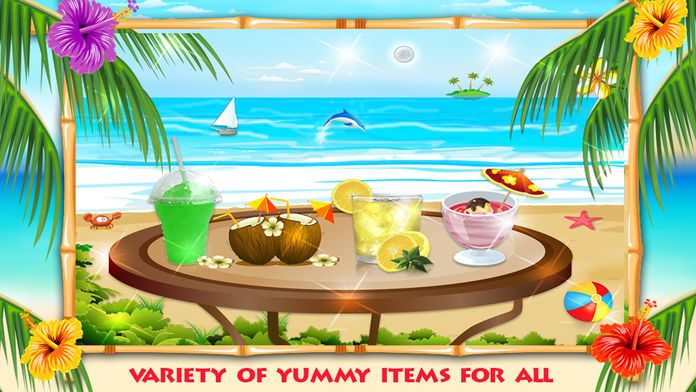 夏季饮料: 海滩派对-薯条、 冰棒、 柠檬水 & 三明治店游戏为孩子及青少年游戏截图