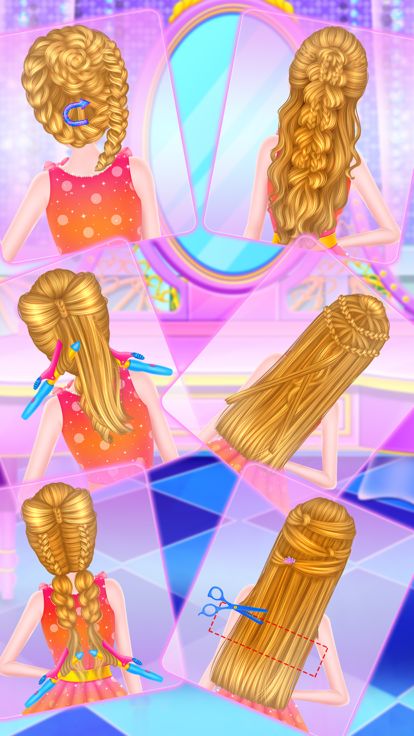 头发时尚造型设计-女孩编发游戏游戏截图