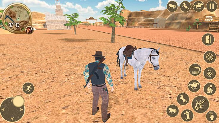 Wild West Cowboy Horse Riding游戏截图