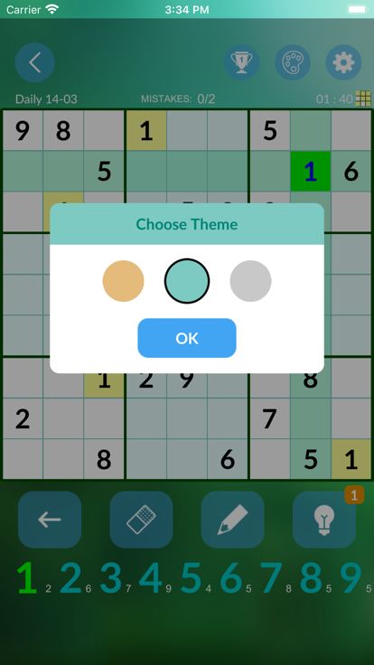 数独-经典九宫格数字趣味益智谜题游戏游戏截图