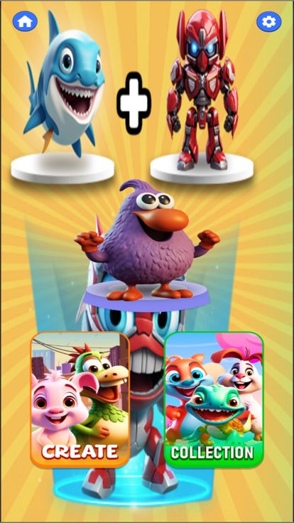 AI Merge Monster : Animash游戏截图