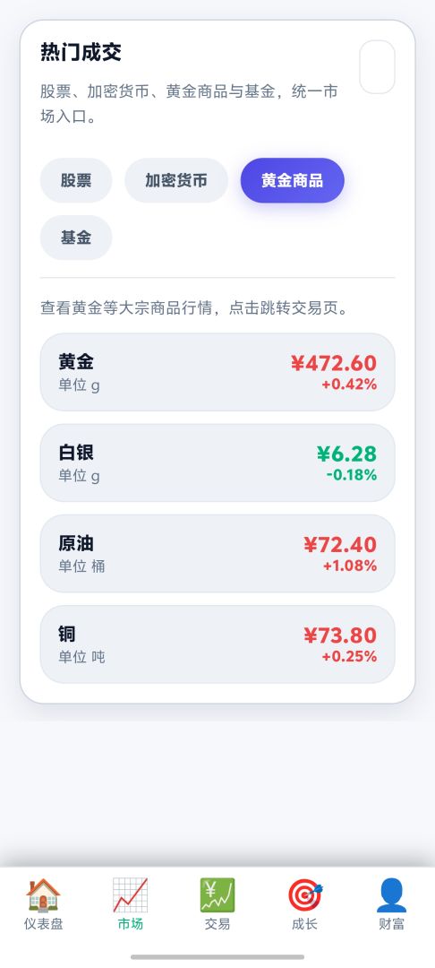 金融投资模拟游戏截图