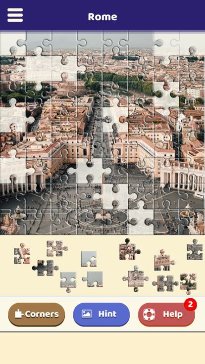 Rome Sightseeing Puzzle游戏截图