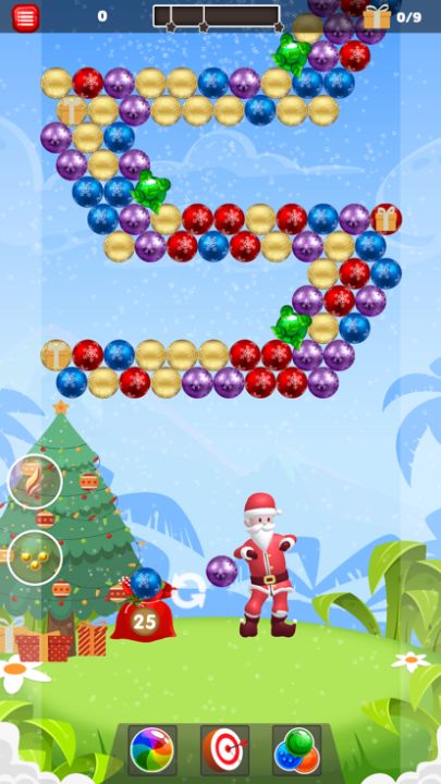 Christmas Santa Bubble Shooter游戏截图