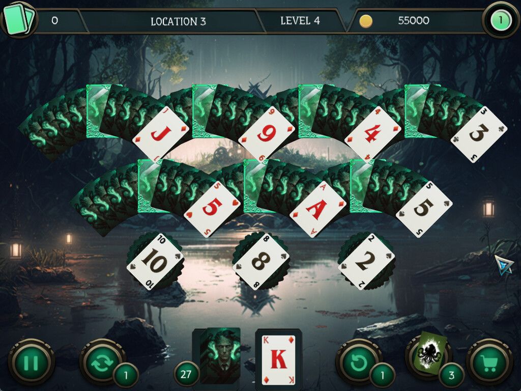 Mystery Solitaire. Cthulhu Mythos 2游戏截图