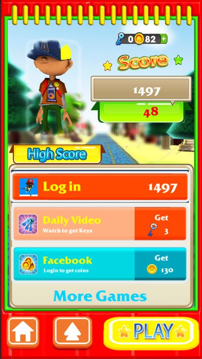 B Boy Surfers : New Train Running游戏截图