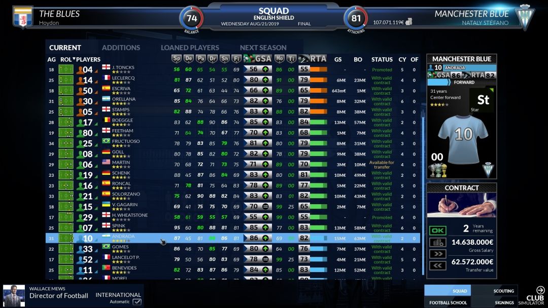 Football Club Simulator - FCS #21游戏截图