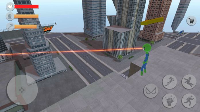 蜘蛛 火柴人 绳 英雄游戏截图