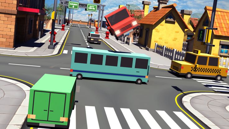 Four Cross traffic racer simulator游戏截图